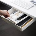 thumbnail image 5 of Caja de almacenamiento con cajón debajo del escritorio, tipo gabinete, sin perforaciones, con adhesivo, oculta debajo del escritorio, 5 of 5