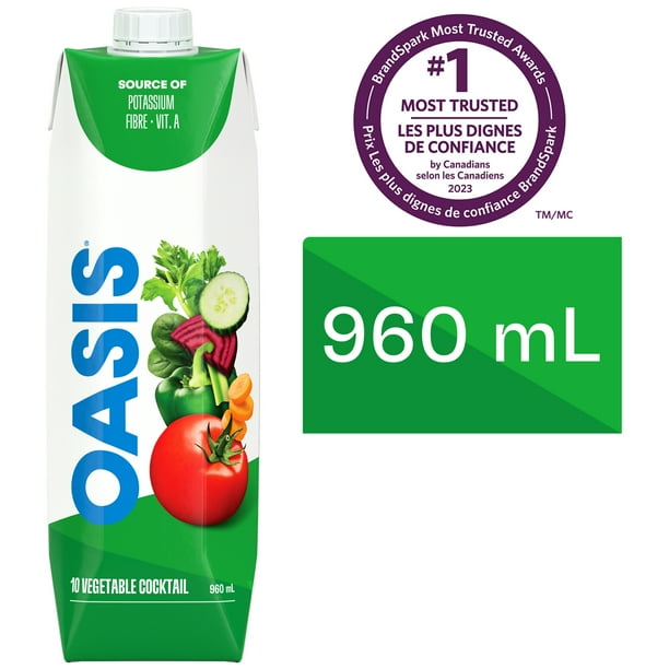 10 Vegetable Cocktail Veggie Juice, 960 ML Walmart.ca