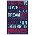 thumbnail image 1 of Atlanta Braves 11" x 19" In This House Sign - No Size, 1 of 2