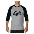 thumbnail image 1 of MmF - Mens Raglan Sleeve Baseball T-Shirts, up to Size 3XL - California Cali, 1 of 4