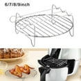 thumbnail image 4 of Sufanic 8 inch Holder Air Fryer Accessories Baking Tray Air Fryer Rack Grill, 4 of 8