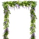 thumbnail image 1 of Guirnalda de flores artificiales de glicina de seda, enredadera artificial de ratán, flores de seda para el hogar, jardín, ceremonia al aire libre, arco de boda, decoración floral, 1 of 6
