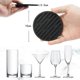 thumbnail image 4 of Posavasos de silicona de 8 piezas, posavasos para bebidas con soporte, posavasos gruesos, 4 of 5