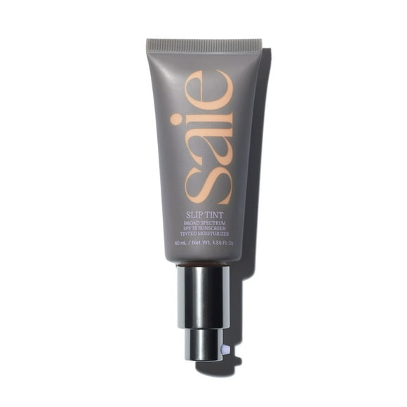 Crema hidratante con color Saie Slip Tint SPF 35, cobertura ligera y cuatro
