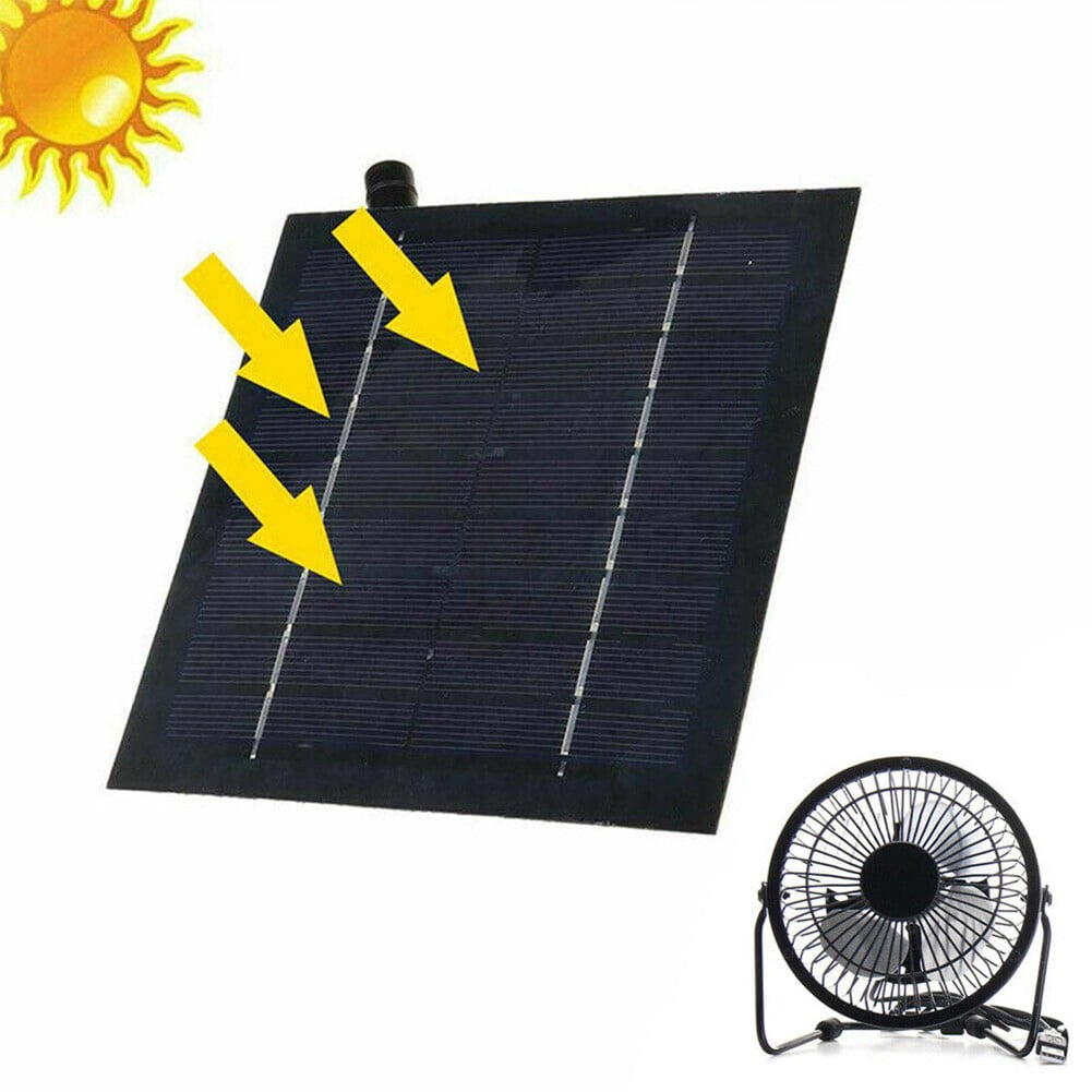 Solar Panel Powered Fan Portable USB Solar Fan Cooling Fan Home Office