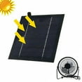 thumbnail image 4 of Beisidaer 4'' USB Solar Fan Portable Adjustable Support Electric Fan, 4 of 8