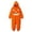 Orange, variant on Krdevn Kids Halloween Pumpkin Hooded One Piece Jumpsuit Unisex Classic Curved Eye Jack O Lantern Print Cosplay Onesie with Side Pockets 6-7 Years,Orange
