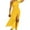 Yellow, variant on Bigersell Spring Dresses for Women 2023 Fashion Women's Summer Sloping Shoulders Zipper Irregular Split Hem Short Sleeve Dress Solid Color Dress Women's Plus Ball Gown Dresses, Style 9145, Yellow 4XL