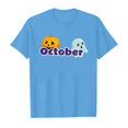 thumbnail image 4 of TZEWGL T-Shirts For Child Short Sleeve Crew Neck Monthly Word Prints Blouse For Newborns size 4-5T, 4 of 4