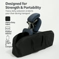 thumbnail image 5 of Premium Portable Massage Chair Carrying Case – Heavy-Duty Nylon Travel Bag with Zipper Closure & Dual Handles – Fits Most Folding Massage Chairs – Black, 5 of 6