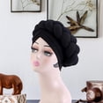 thumbnail image 1 of Turbante africano Yinane para mujer Negro, 1 of 8