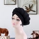 thumbnail image 1 of Turbante africano Fernando para mujer gorro plisado negro, 1 of 8