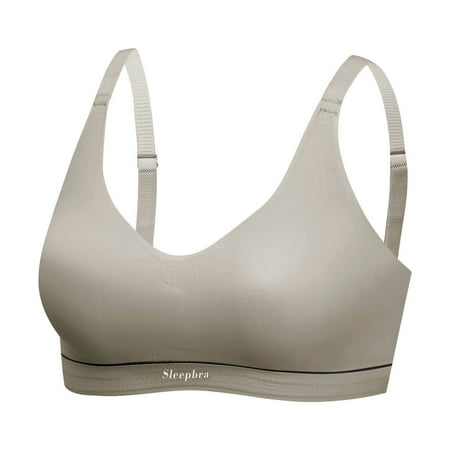 

LBECLEY Womens Lingerie Woman s Bras Comfort Bra Everyday Bra V Neck Soft Lightweight Womens Basic Bra Push Up Bras for Women Bra Pack Underwear Women Grey L