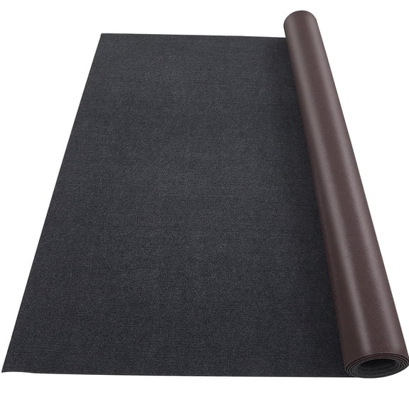 Marine Carpet Roll – 6 x 23 Feet, Waterproof Non-Slip TPE Backing, 0.18 Inch Thick – Easy to Clean Indoor Outdoor Rug – for Deck, Patio, Porch, Camping – Black