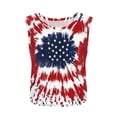 thumbnail image 5 of Hxshgdsn Independence Day Womens Tank Tops Side Cut Out Round Neck Tees Loose Fit Casual Tank Top for Summer Sports（Multicolor 1/S）, 5 of 8