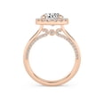 thumbnail image 4 of IGI Certified 2.40 Carat (ctw) Halo Solitaire Engagement Ring For Womens, Round Lab Grown Diamond Promise Ring For Her In 14k Solid Rose Gold | F-G, VS-SI Quality Ring Size-4, 4 of 4