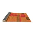 thumbnail image 2 of Ahgly Company Indoor Rectangle Abstract Orange Modern Area Rugs, 8' x 10', 2 of 4
