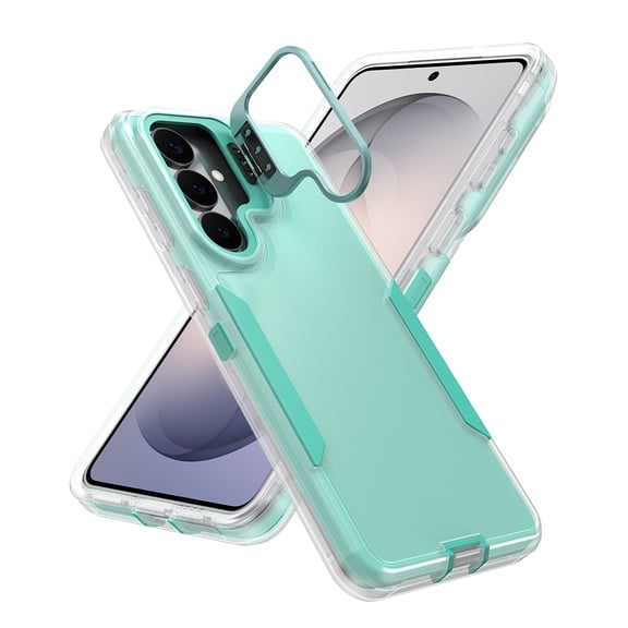 For Samsung Galaxy A57 Case Heavy Duty Rugged Shockproof Protection Dual Layer Hybrid Cell Phone Cover, Matte Anti-Scratch Military Grade Drop Tested Case For Samsung Galaxy A57,Cyan