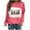 Red, variant on IROINNID Christmas Sweatshirts for Women Long Sleeve Crewneck Loose Shirts Blouse Christmas Print Sweatshirt,Pink