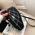 thumbnail image 4 of Jiibva Gothic Pu Leather Bag Coffin Shape Crossbody Bag Halloween Cell Phone Purses Punk Shoulder Bag Handbags for Female, 4 of 7
