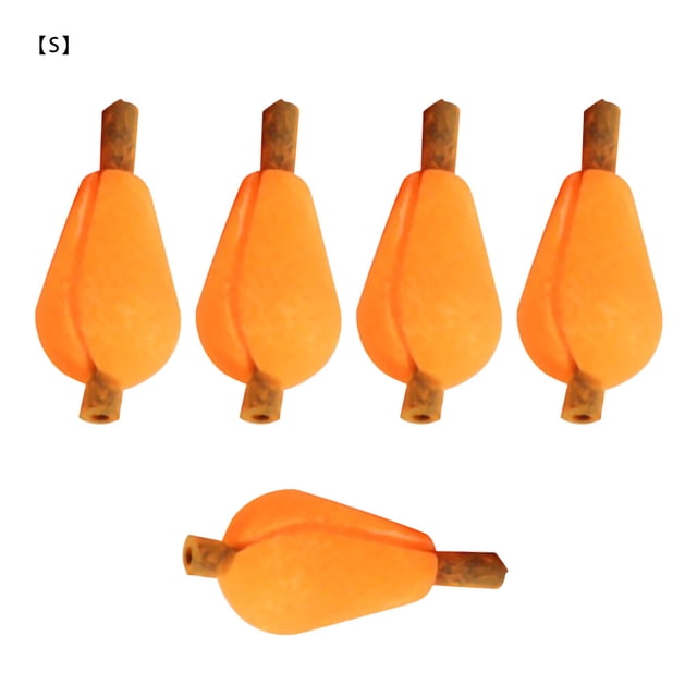 Maoww Ensemble Bobber de Pêche en Mousse Réutilisable, Liège de Lancer, Kit de Bouées de Pêche pour l'Extérieur, Motif 3, Rouge, 5 Pcs