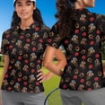 thumbnail image 4 of Binienty Derby Rose Horse Matching Golf Shirts Fashion Men Women Funny Couple Golf Shirts Versatile Quarter Zip Pullover Short Sleeve Tennis Tops for Running Casual, 4 of 7