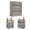 A#Gray,1pc dresser+2 pc nightstand(LED&Outlets), variant on Holliwill Dresser Nightstands Set, 4 Drawers Dresser and 2pcs Bedside Table for Bedroom, Grey