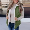thumbnail image 5 of Hvyesh Women Puffer Vest Casual Fleece Lined Stand Collar Sleeveless Jacket Warm Winter Zip Up Waistcoat Sherpa Gilet Outerwear with Pockets, 5 of 10
