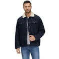 thumbnail image 5 of Men's Corduroy Jacket - Long Sleeve Fleece Lined Coat for Fall Winter, 5 of 7