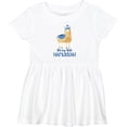 thumbnail image 3 of Inktastic It's My First Hanukkah Girls Baby Dress, 3 of 5