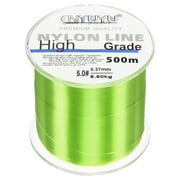 Uxcell 547Yard 13Lb Fluorocarbon Coated Monofilament Nylon Fishing Line Light Yellow