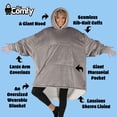 thumbnail image 3 of Manta portátil THE COMFY Original de microfibra y sherpa gris, 3 of 9