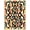Black Ivory Multi, Pattern 2, variant on ODIKA Geometric Repeating Interlocking Loop Motif for Entryway, Kitchen, Laundry Room, Stain Resistant Thin Throw