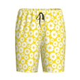 thumbnail image 4 of Wukai Daisies Flowers Men’s Short Pajama Pants With Pockets Soft Sleep Pj Shorts for Men-XX-Large, 4 of 6