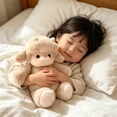 thumbnail image 1 of Almohada de peluche para dormir, aliviar el estrés y brindar comodidad: una linda almohada con forma de muñeco para niños y adultos, suave y peluda, ideal para la cama, el sofá o el estudio., 1 of 5