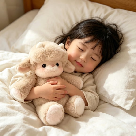 Almohada de peluche para dormir, aliviar el estrés y brindar comodidad: una linda almohada con forma de muñeco para niños y adultos, suave y peluda, ideal para la cama, el sofá o el estudio.