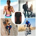 thumbnail image 4 of Unique Bargains 1 Pc Double Layer Phone Holder Arm Bands for Hiking Gym Red Neoprene, 4 of 4