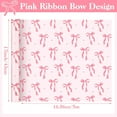thumbnail image 3 of Pink Bow Wrapping Paper 2 Rolls - 17x16.5 Ft Each - Premium Coated Gift Wrap Paper Supplies Decorations for Valentine's, Girls Birthday, Christmas, Wedding, Baby Shower, 2 Design, 3 of 4