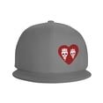 thumbnail image 2 of ZICANCN Eternal Love Baseball Caps, Trucker Hats for Men And Women, Adjustable Breathable Flat Caps, Gray, 2 of 8