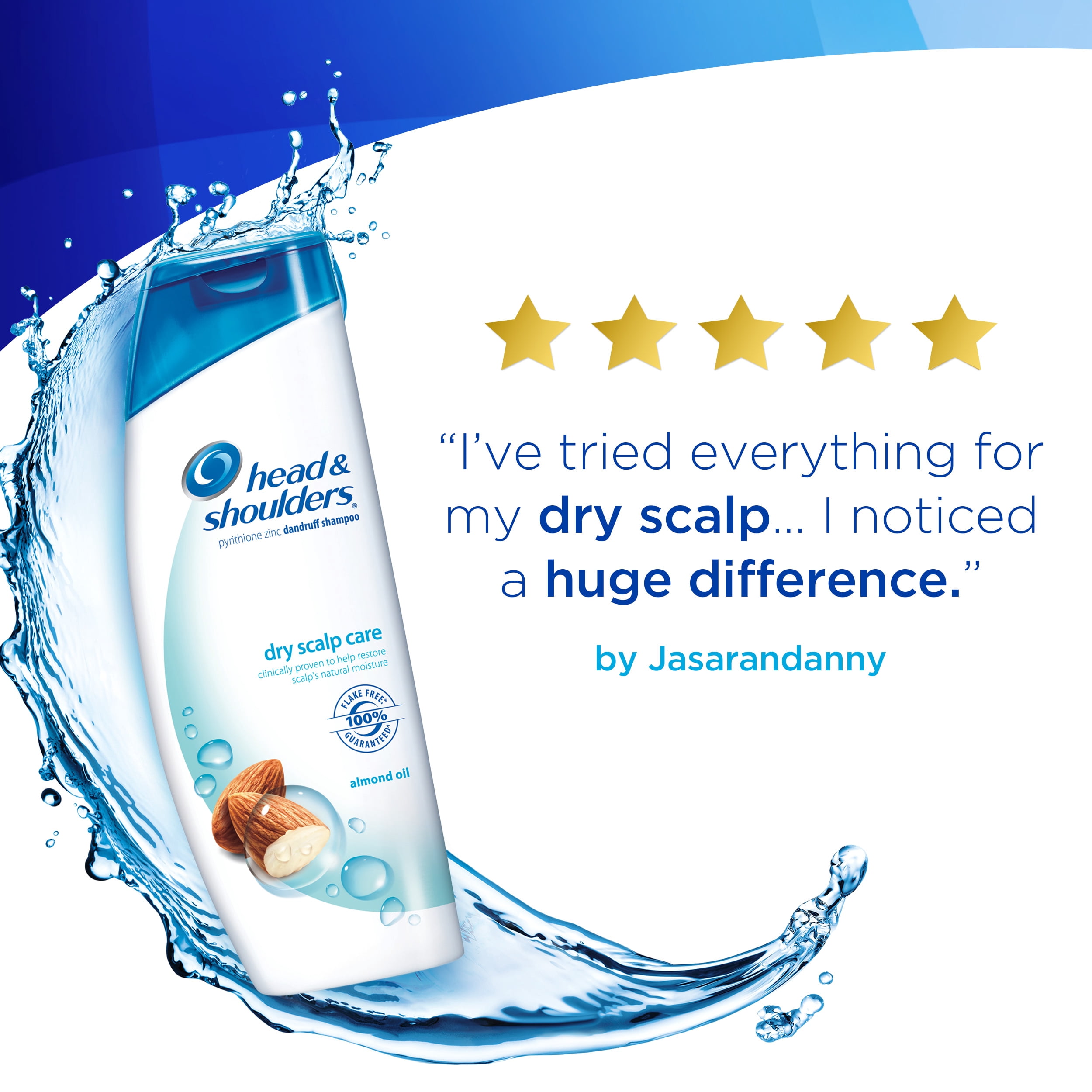 Head and Shoulders Dry Scalp Care with Almond Oil Dandruff Shampoo 33.8 Fl Oz - Dry Scalp Shampoo