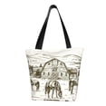 thumbnail image 1 of Balery Horses Grazing On Meadow Bolsa de Hombro con Diseño, Bolsa Grande y Duradera, Bolsa Versátil para Compras, 1 of 6