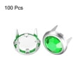 thumbnail image 3 of Unique Bargains 100Pack 8mm Rhinestone Stud Refills Embellishment Decorative Rivets Green, 3 of 7