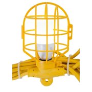 Bergen 100FT 14/2 Temp Light STRINGER - 10 Socket CAGES Included With Plug & Connector - Not RECOMMENDED For Rough Service Lamps 100 Watts And HIGHER (GL100-142MPC)