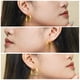 thumbnail image 4 of JeenMata Conjunto de Tres Elegantes Pendientes de Aro en Paquete Múltiple, Bañados en Oro Amarillo, 4 of 5