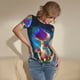 thumbnail image 3 of Balery Magic Mushrooms ,Fireflies Body de cuello redondo de manga corta para mujer Tops de manga corta Tops básicos-Medium, 3 of 7