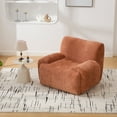thumbnail image 4 of Chenille Oversized Armchair, 42" Wide Accent Chairs for Living Room & Bedroom Modern Lounge Chair, Upholstered Mid-Century Reading Chair, Comfy Living Room Chair, Single Sofa Chair, Oe, 4 of 9