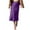 Dark Purple, variant on Womens Silk Midi Length Skirts Solid Elegant Slim Fit Spring Summer Fall Casual Work Dressy Blue Skirt L