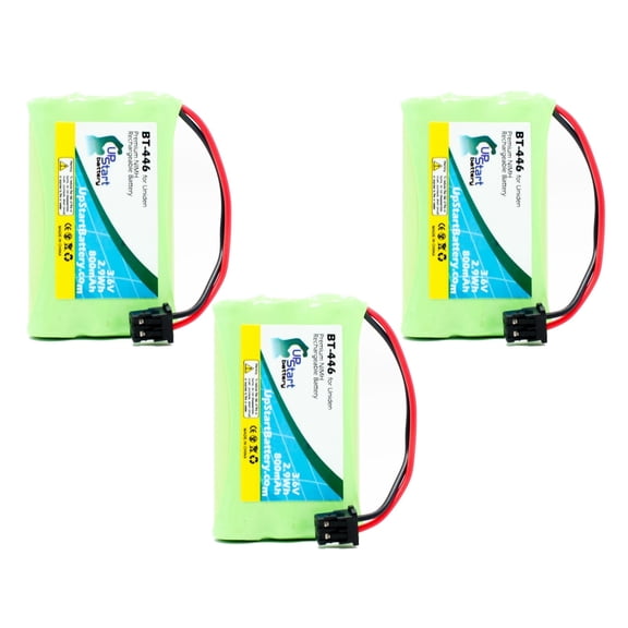 3x Pack - Uniden TCX-905 Battery - Replacement for Uniden Cordless Phone Battery (800mAh, 3.6V NI-MH)