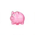 thumbnail image 2 of facefd PS Money Saving Box Portable Reusable Removable Stopper Replacement Transparent Animal Shape Coin Case Bank Birthday Gift Rose red S, 2 of 8