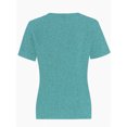 thumbnail image 3 of Women's Lightweight and Soft T-Shirt Curved Hem Crew Neck Smooth Trendy Sleep Lounge Pajama Tops, 3 of 5